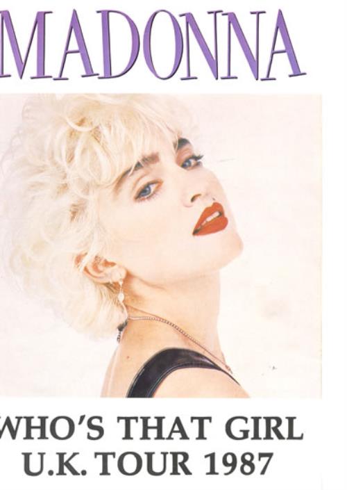 Madonna Who's That Girl - UK Tour 1987 UK tour programme (560786
